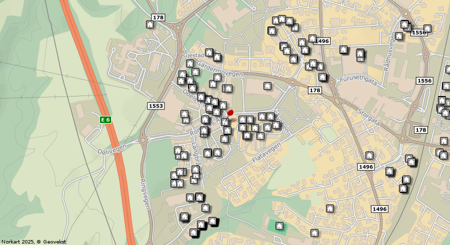 Bilde av kartet på finn.no